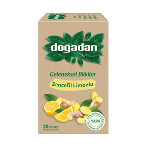 Doğadan Lemon Ginger Tea 40 g - front of pack