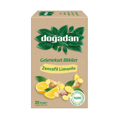 Doğadan Lemon Ginger Tea 40 g - front of pack