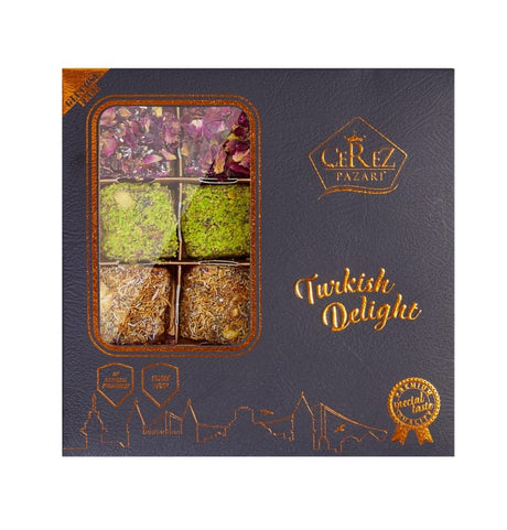 Assorted pistachio Turkish delight gift box