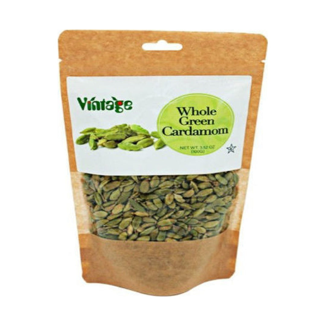 Vintage Whole Green Cardamom 100 g - front of pack