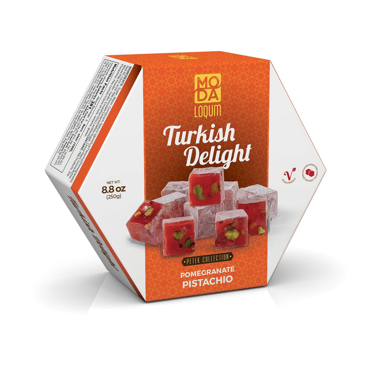 Moda Loqum, Petek, Pomegranate Pistachio, 8.8oz (250g)