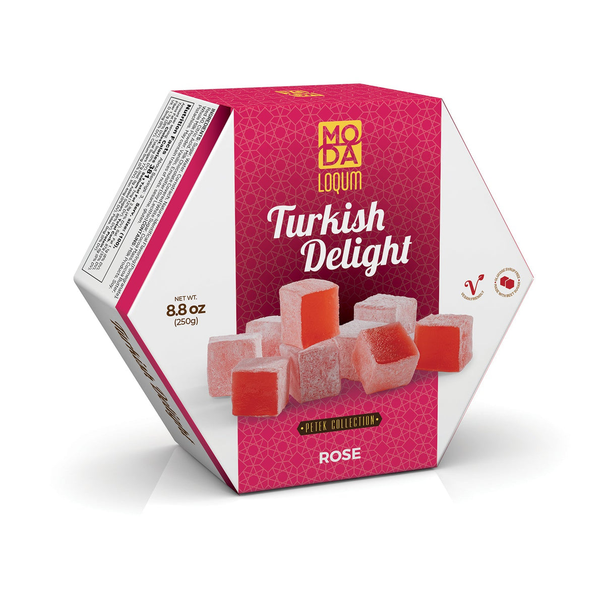 Moda Loqum, Petek, Rose, 8.8oz (250g)