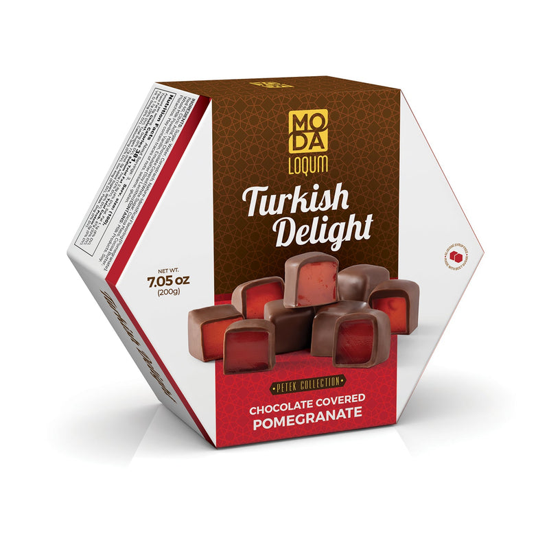 Moda Loqum, Petek, Chocolate Covered Pomegranate, 7.05oz (200g)