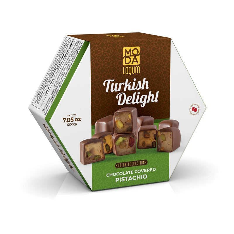 Moda Loqum, Petek, Chocolate Covered Pistachio, 7.05oz (200g)