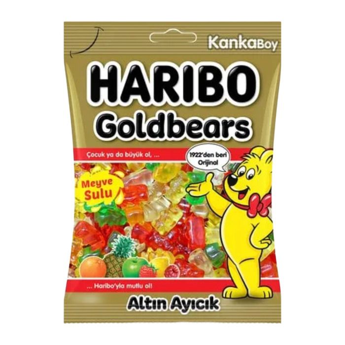 Haribo Gold Bears Gummy Candy 2.82 oz (80g) Big Size Single Bag