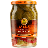 Melis pickled gherkins, 720 ml (24.3 fl oz) jar