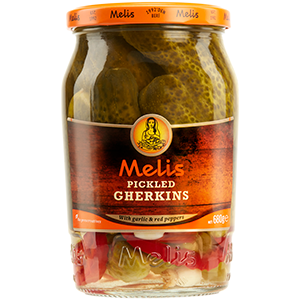 Melis pickled gherkins, 720 ml (24.3 fl oz) jar