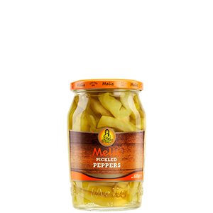 Melis Pickled Hot Cayenne Peppers 24.3 fl oz (720 ml) Jar (Kosher)