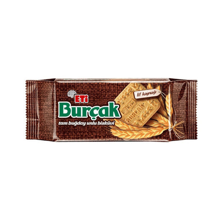 Eti Burçak whole wheat flour biscuits, brown wrapper