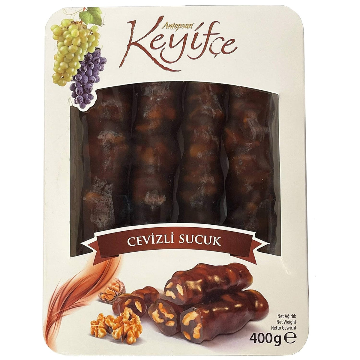 Keyifce Turkish Delight Roll with Walnut 12.3 oz (350g) - Cevizli