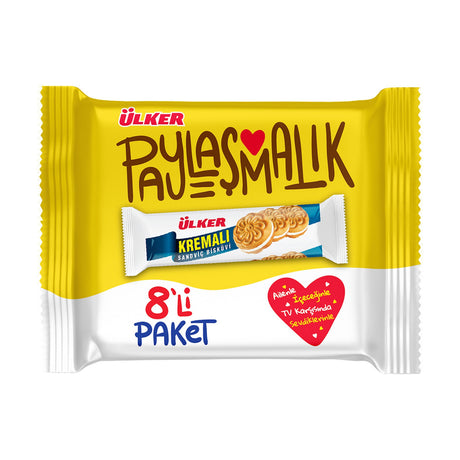 Ülker Cream Biscuit Plain 8 x 61 g