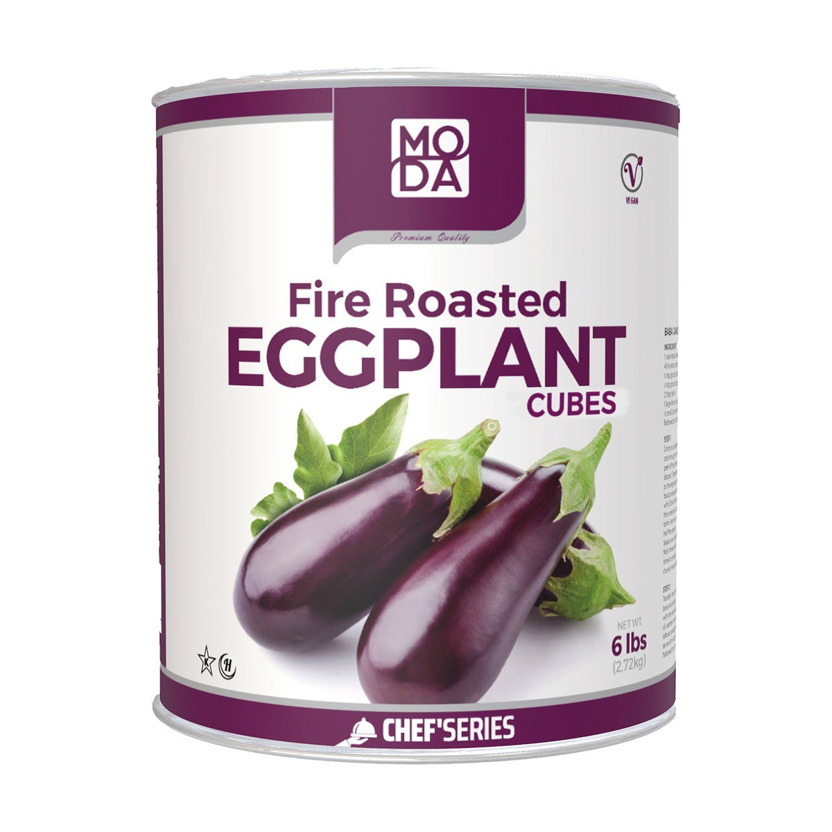 Moda Roasted Eggplant Puree, Can, 6 lb / 2.72 kg