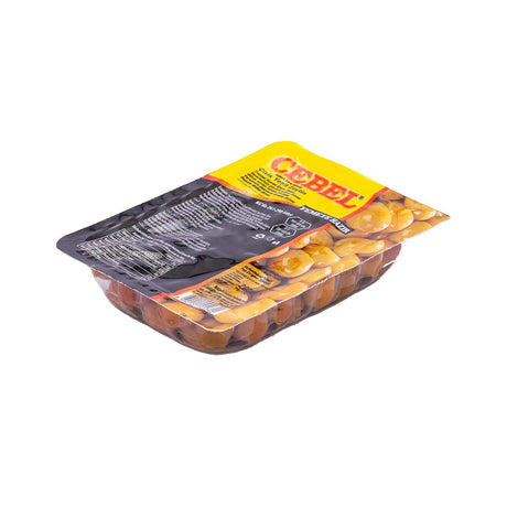 Cebel Çizik Yeşil Zeytin scored green olives, 200 g tray pack