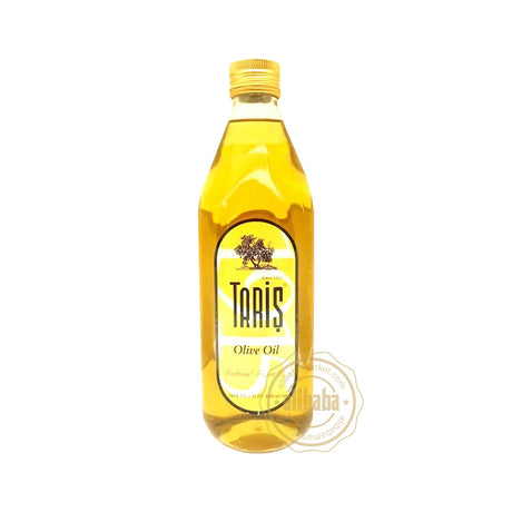 Tariş Olive Oil, 1 L clear bottle with gold cap