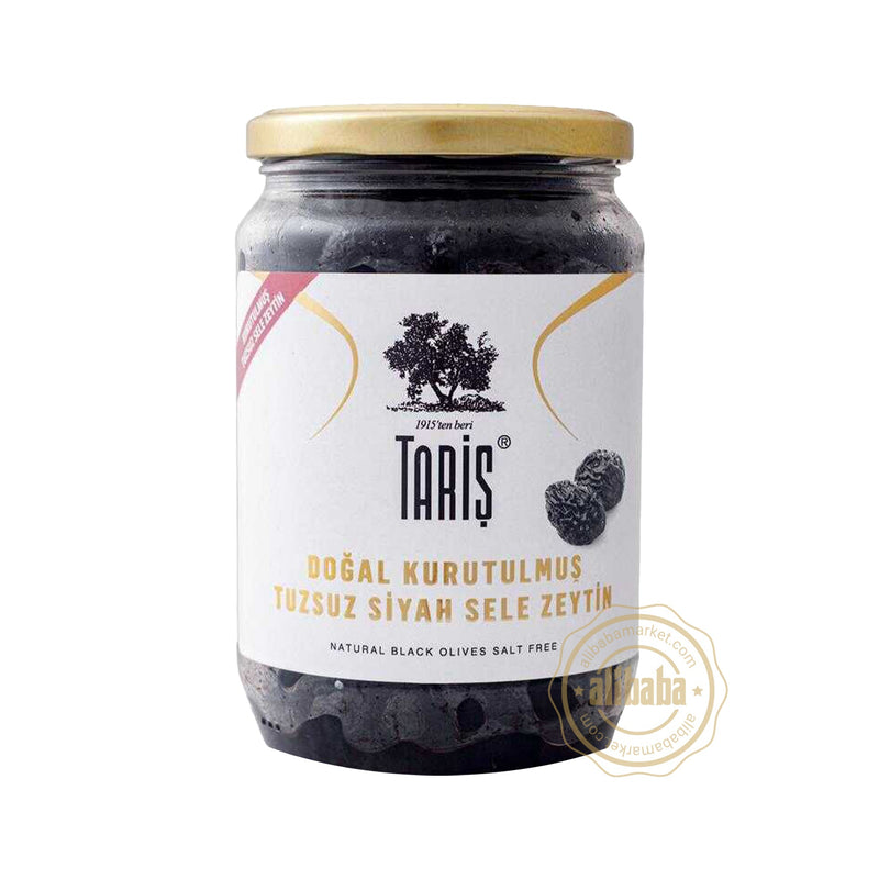 TARIS SALT FREE DRIED BLACK OLIVES (KURU SELE ZEYTIN) 400G