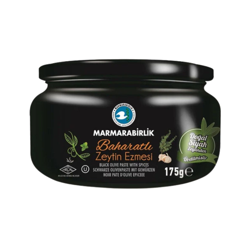 MB BLACK OLIVE PASTE SPICY 175GR GLASS