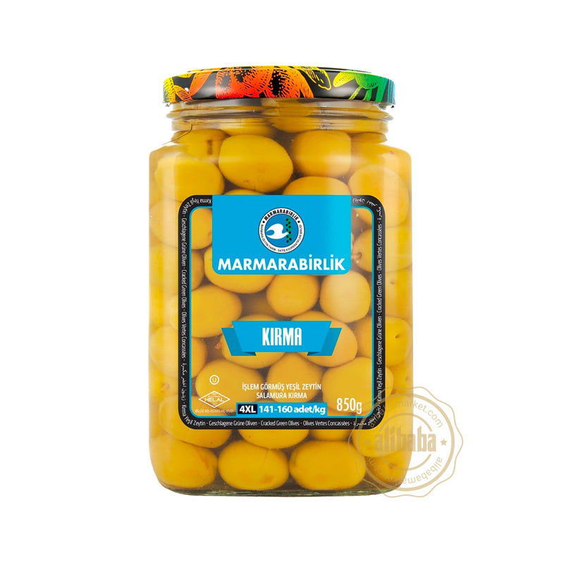 Mb Green Olives 3xl Cracked (141-160) 850gr Glass