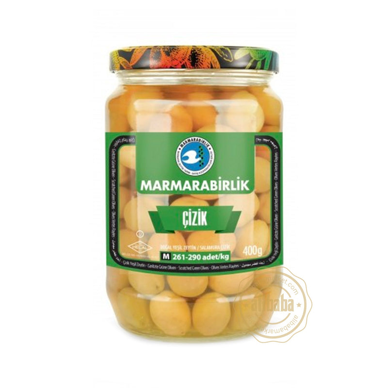 MB GREEN OLIVES M SCRATCHED (261-290) 400GR GLASS