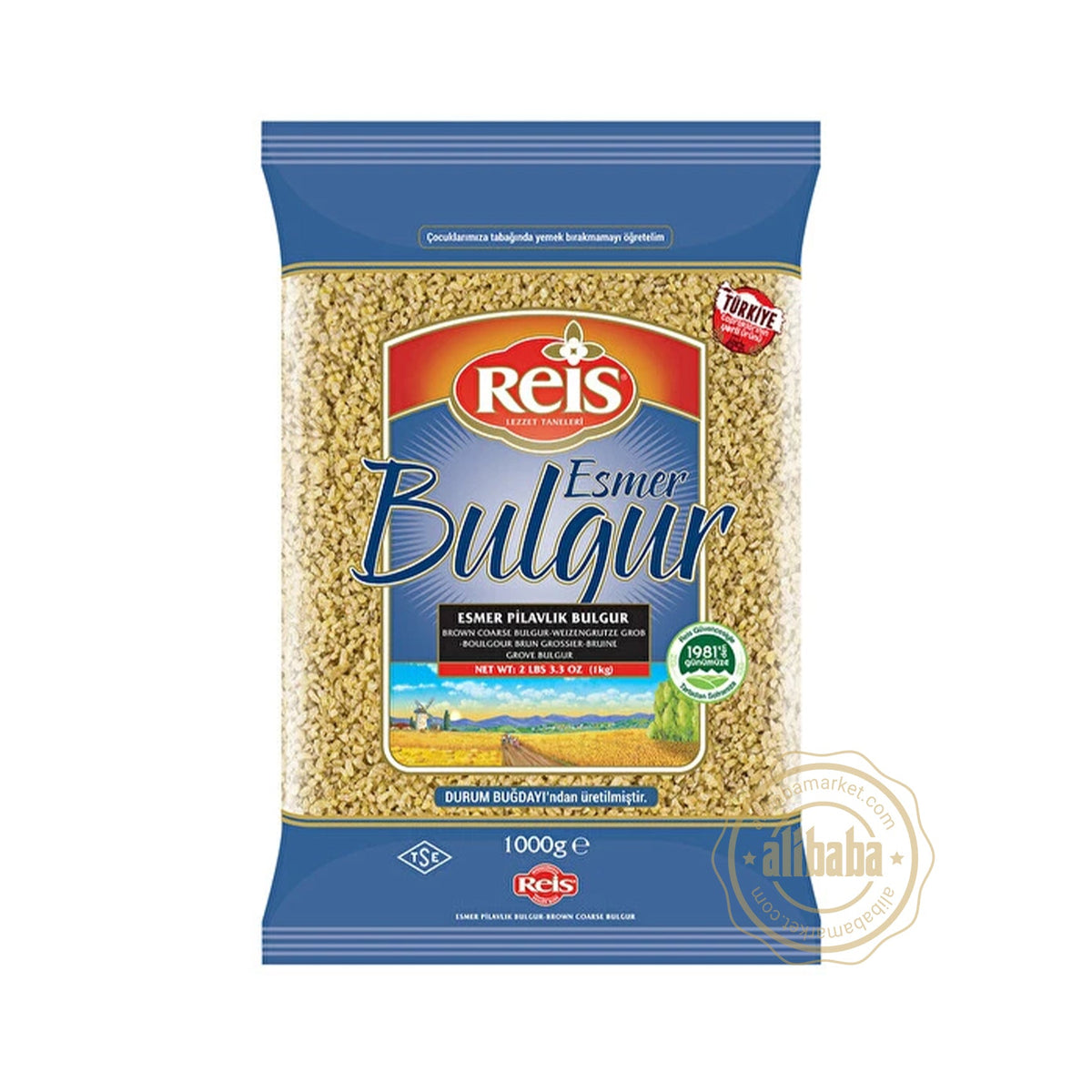 Reis Esmer Iri Pilavlik Bulgur (Koy Tipi) 1kg