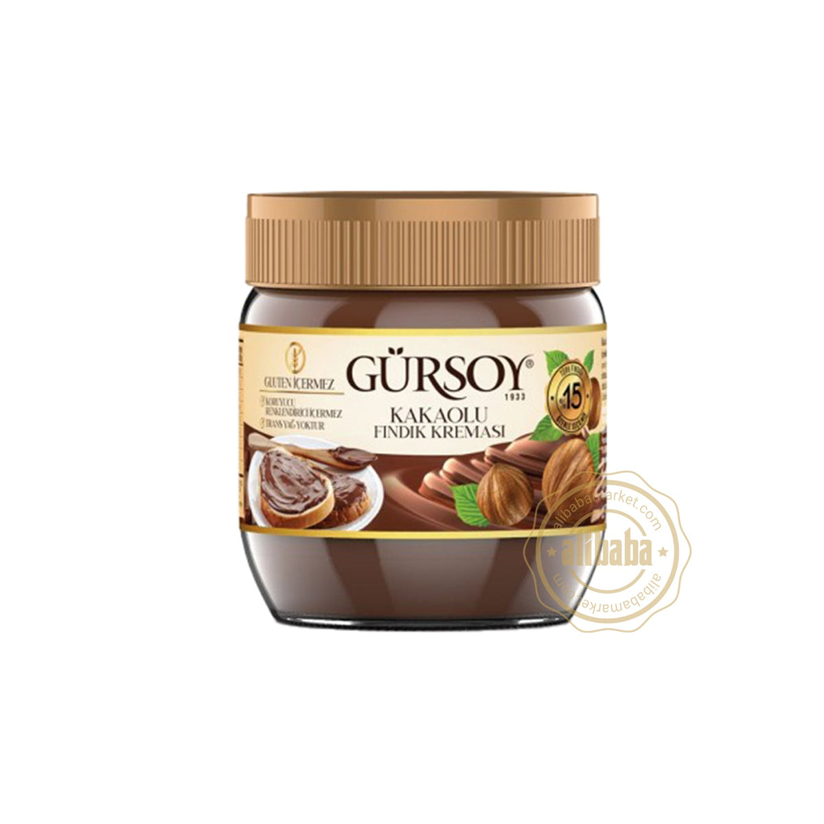 Gursoy %15 Cocoa Hazelnut Spread 400gr