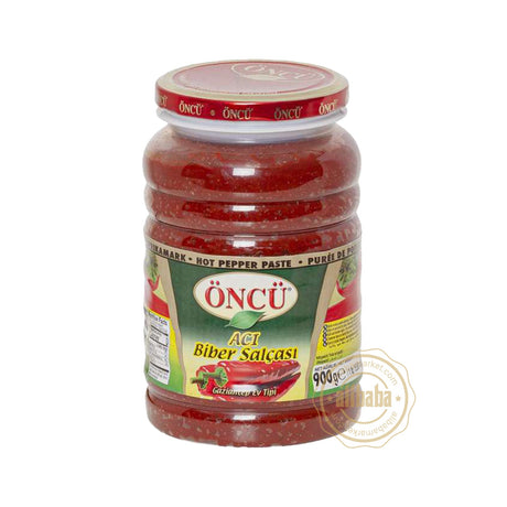 Öncü Acı Biber Salçası hot pepper paste, Gaziantep Ev Tipi, 900 g jar