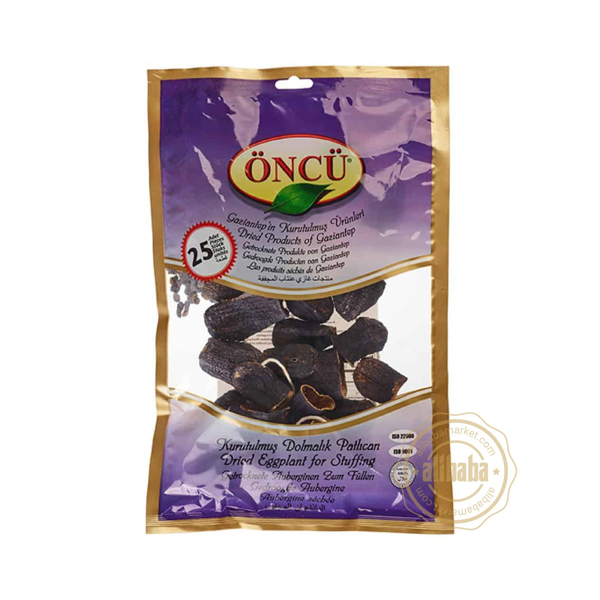 Oncu Dried Eggplant For Stuffing 25 Piece