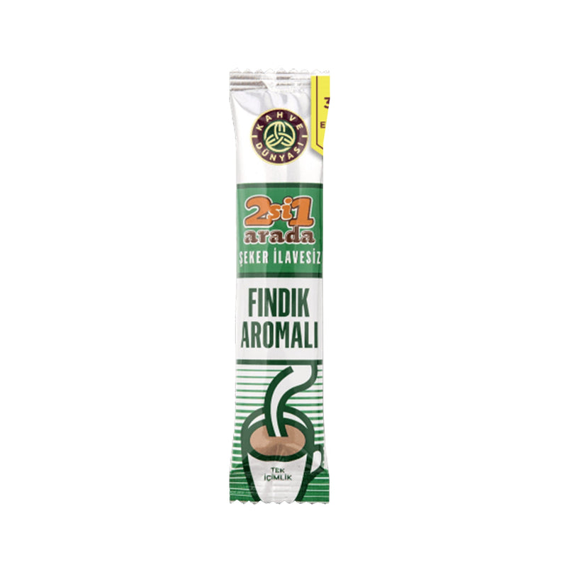 Kahve Dunyasi 2 In 1 Hazelnut Coffee 12g