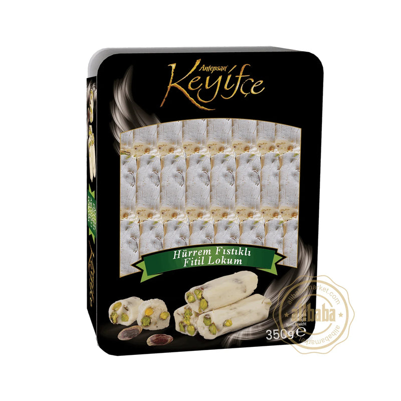 Keyifce Hurrem Turkish Delight Roll with Pistachio 12.3 oz (350g)