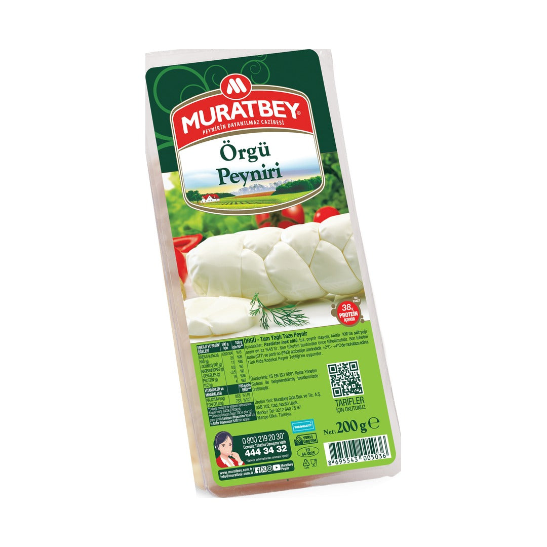 Muratbey Örgü Peyniri Braided Cheese 200 g - front of pack