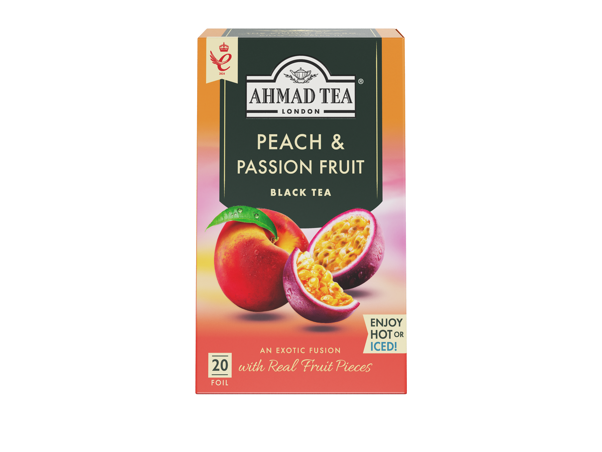 Peach & Passion Fruit - Black Tea, Ahmad Tea