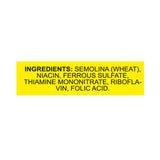 Ziyad Semolina Wheat 32 oz bag, ingredients label