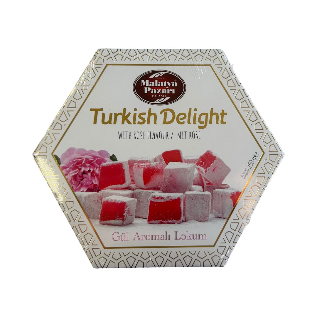 Malatya Pazari Turkish Delight W Rose Flavor 250g