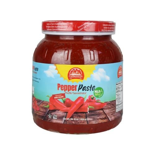 Cappadocia Premium Mild Pepper Paste: Authentic Kosher, 58.2 oz (1650g) Jar