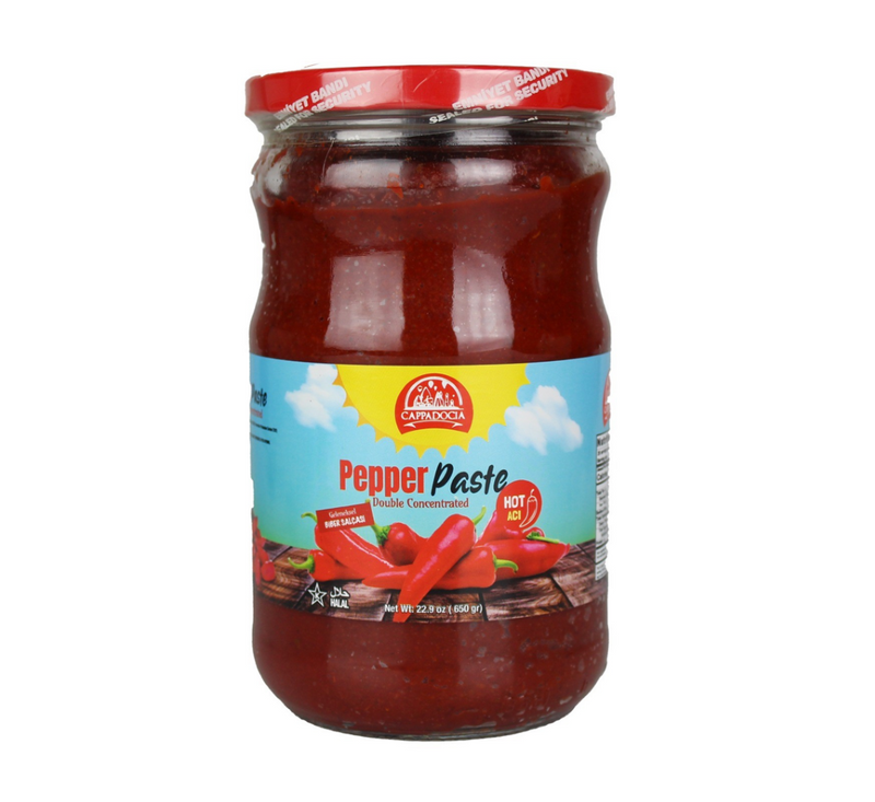 Cappadocia Premium Hot Pepper Paste Kosher 23 oz (650g) Jar - Heat