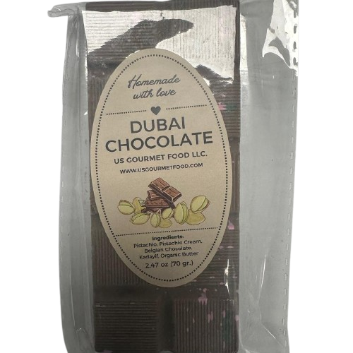 Dubai Chocolate Bar 2.5 oz (70g) - Pistachio Kadayif Snack Size