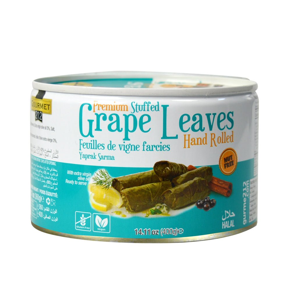 Gourmet212 Premium Stuffed Grape Leaves (Dolma) 14.1 oz (400g) Ready Meze