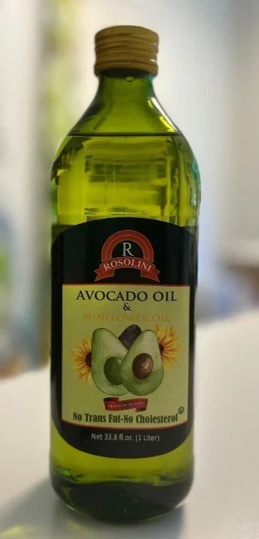 Rosolini avocado oil and sunflower oil blend, 34 fl oz (1 L) bottle