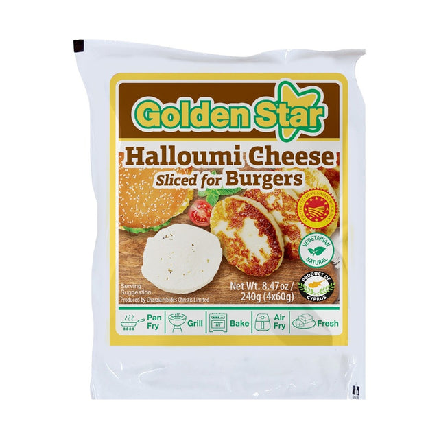 Golden Star Halloumi Cheese Burgers 240 g - front of pack