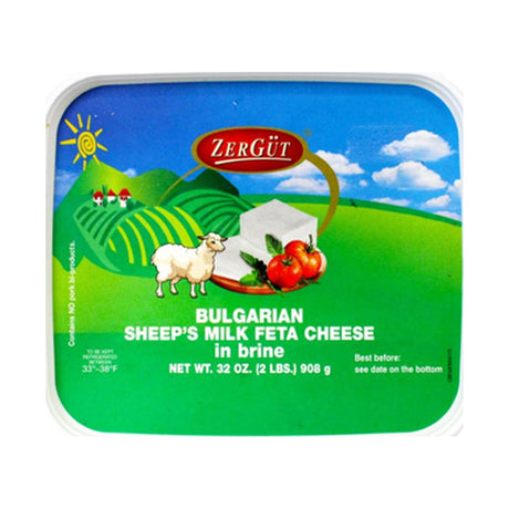 Zergut Bulgarian Sheep's Milk Feta Cheese 907 g - front of pack