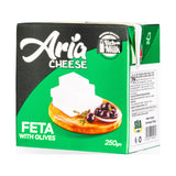 Aria Soft Cheese Vegetable Fat with Olives Flavor 250 g - front of pack