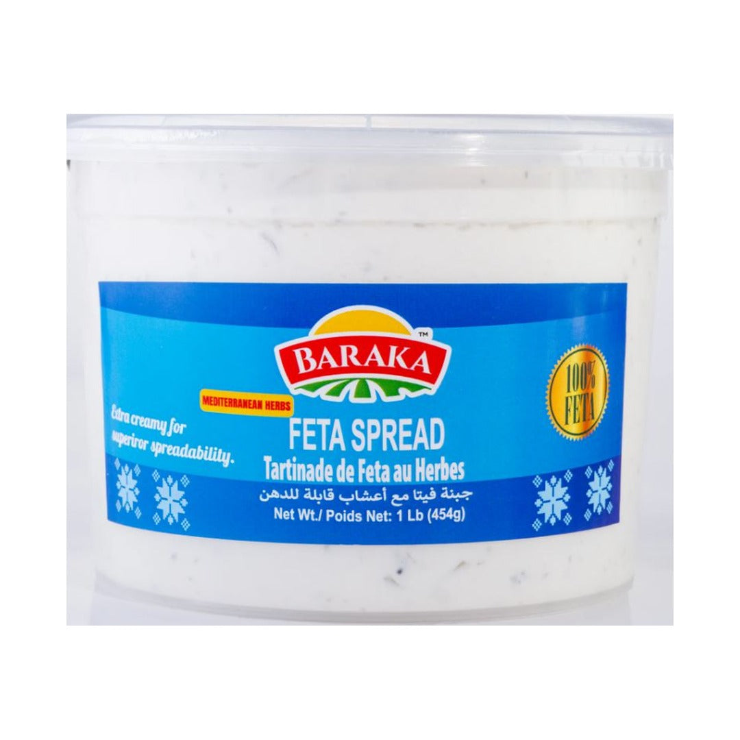 Baraka Feta Spread Mediterranean Herbs 454 g - front of pack
