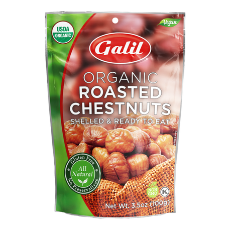 Galil roasted chestnuts, peeled and ready to eat
