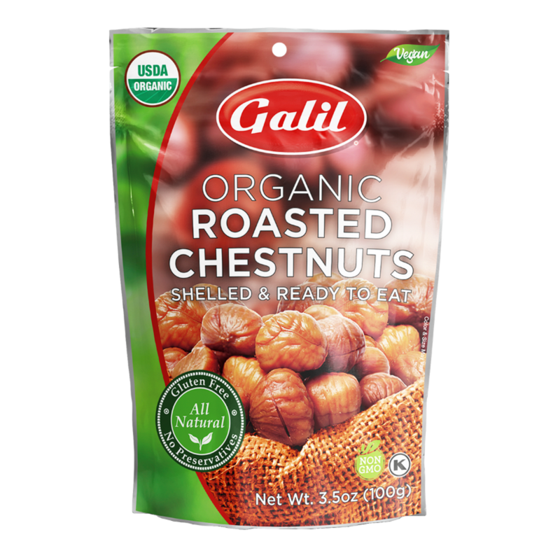 Galil Organic Roasted Chestnuts, Peeled & Ready to Eat