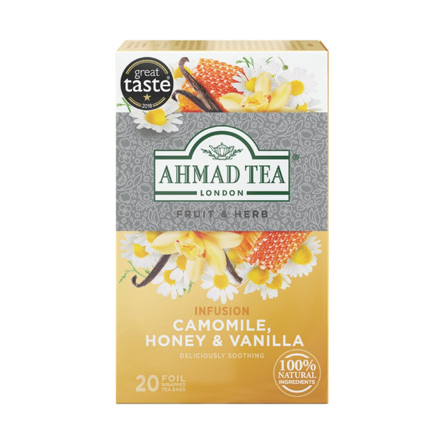 Ahmad Tea Camomile, Honey & Vanilla Tea 31 g - front of pack