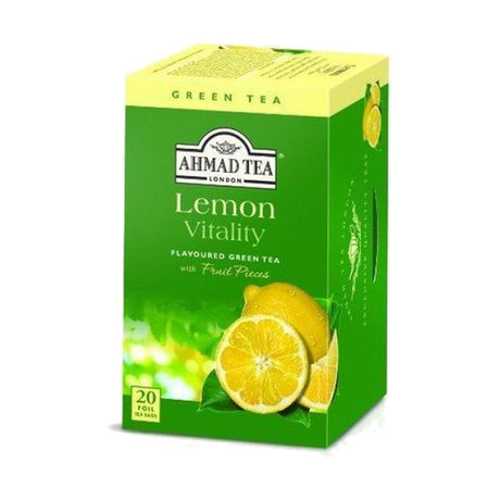 Ahmad Tea Green Tea, Lemon, 20 Tea Bags