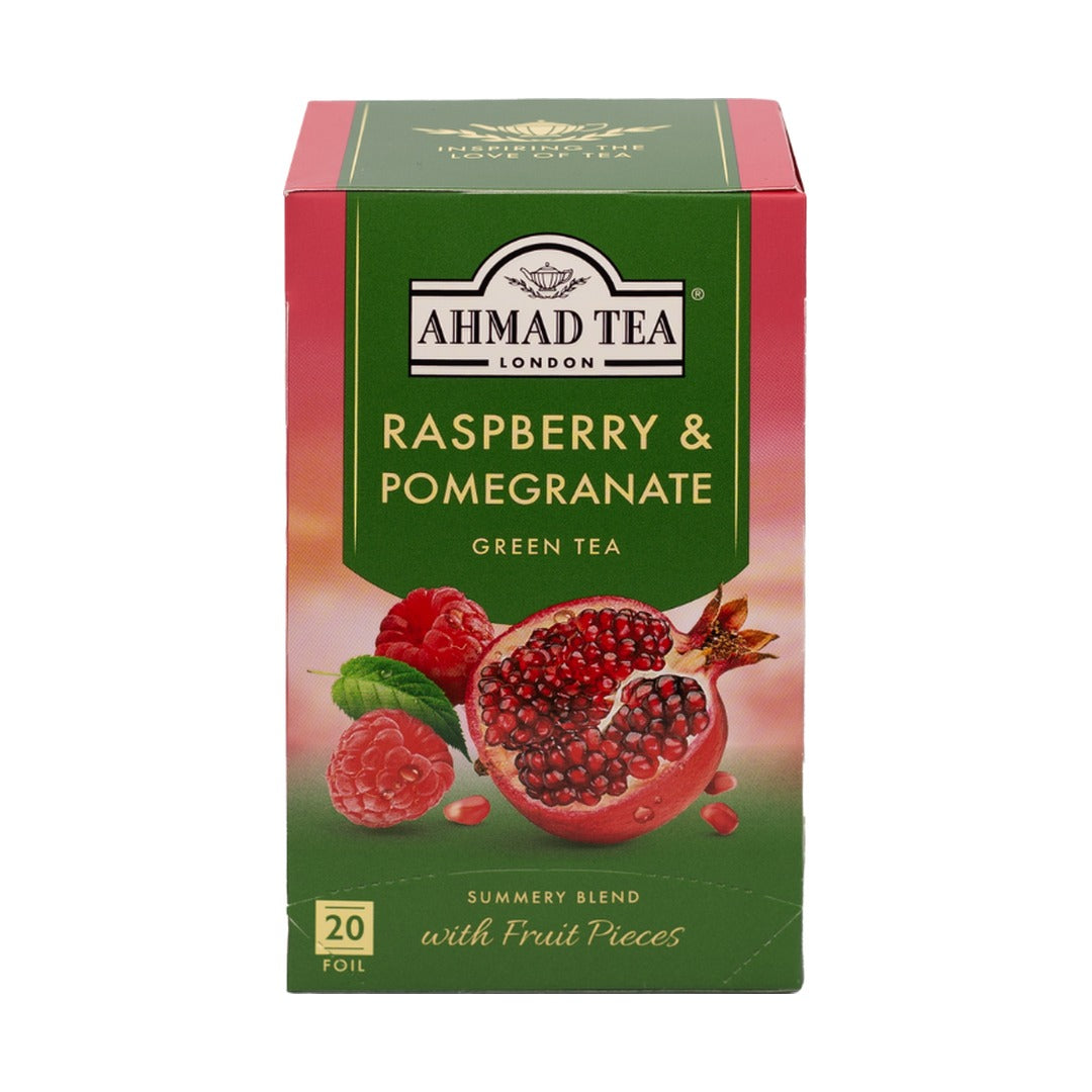 Ahmad Tea Green Tea Raspberry Pomegranate 39 g - front of pack