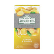 Ahmad Tea Lemon Ginger Herbal Tea 34 g - front of pack