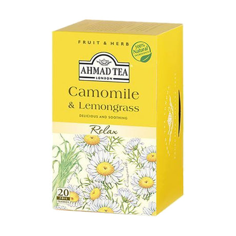 Ahmad Tea, Relax, Chamomile and Lemongrass, 20 Tea Bags