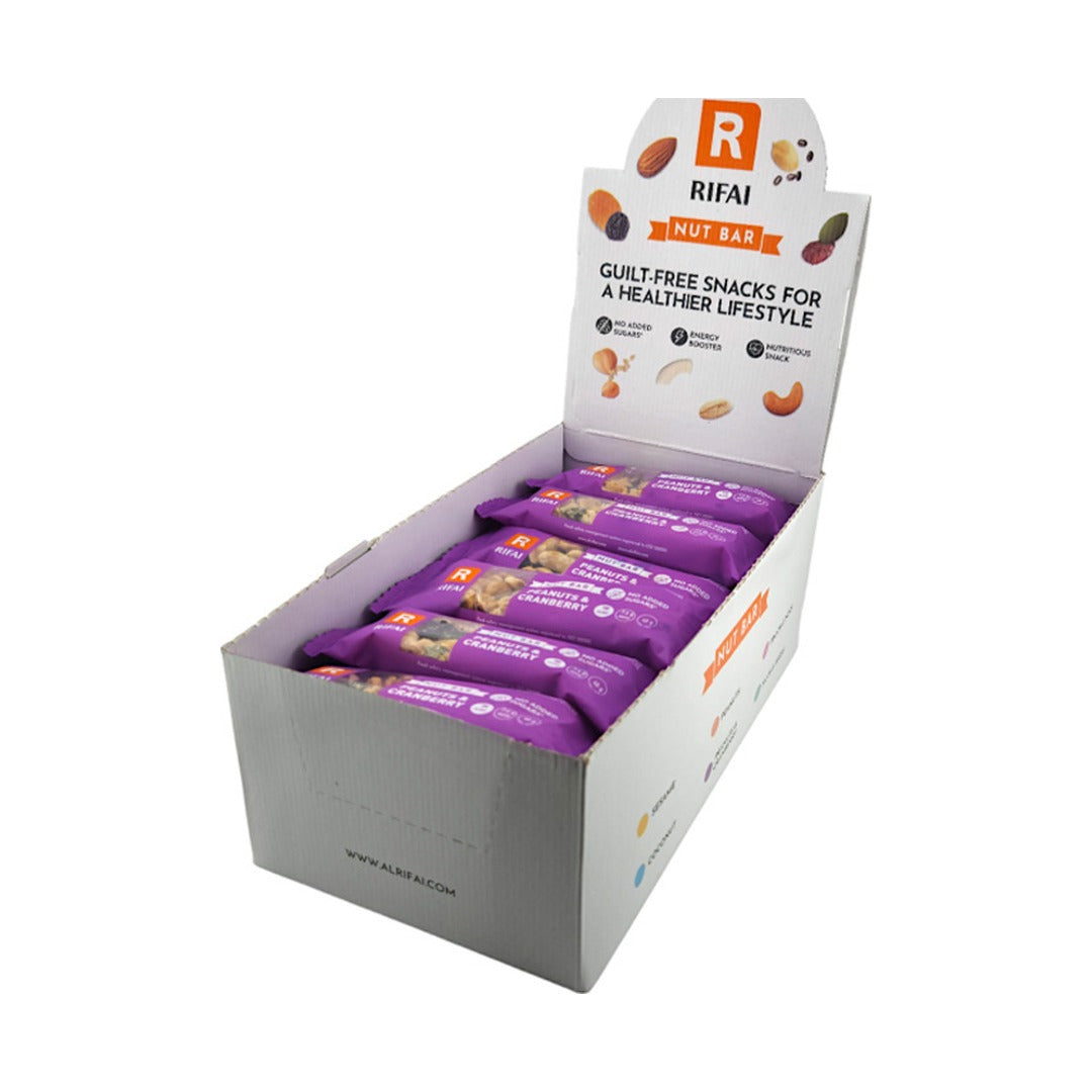 Al Rifai Peanut & Cranberry Sugarfree Bars 960 g - front of pack