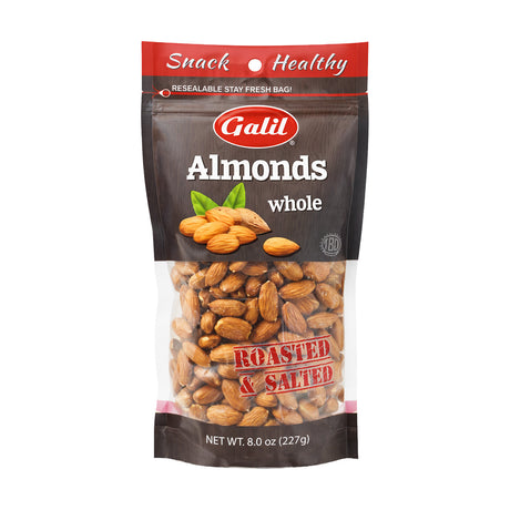 Galil Roasted salted almonds, 8 oz